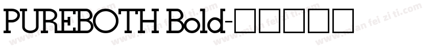 PUREBOTH Bold字体转换